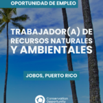 Trabajador(a) de Recursos Naturales y Ambientales (13396218)